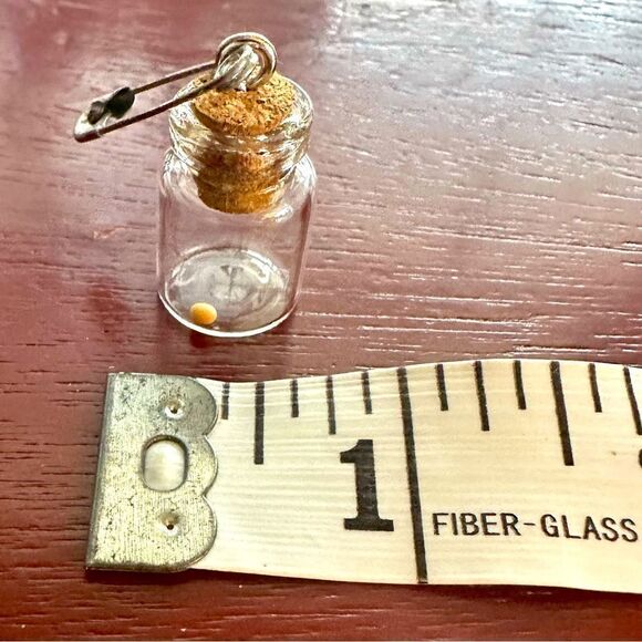 JUST IN☀️Mustard Seed in a Bottle Charm For Necklace Pin Keychains Faith Mission - Picture 3 of 8